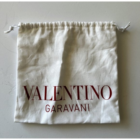 Valentino Garavani Authentic Dust Bag Canvas Storage Travel Drawstring 8" x 8" - Picture 1 of 5